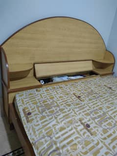 best wooden quality double bed with storage and mattress