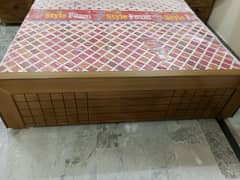 King/Double Bed with side tables and dressing plus mattress