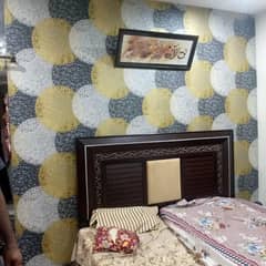 3D Wallpaper, wooden floor, media wall, panel window blind 03147093270