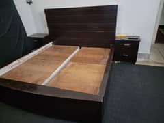 Bed with 2 x Side Tables for sale
