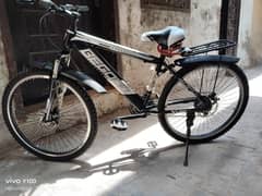 new bicycle 10 gears 7 gear back and 3 front disc brakes are working
