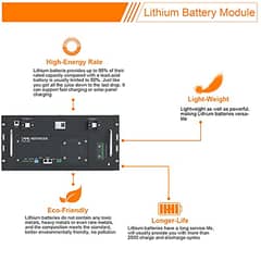 Lithium Battery 51.2V 100Ah VESTWOODS | 10-Year Life | Solar Backup |