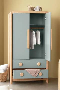 Modern Wooden Kids Wardrobe – Solid & Stylish – Polish Expert Finish