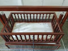 Solid wooden baby swing