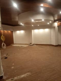 1800 Squire Feet Hall For Rent In PIA Main Road For Office + Saloon + Pharmacy Or Any Other Setup You Want