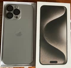 iPhone 15 pro max natural titanium 256GB