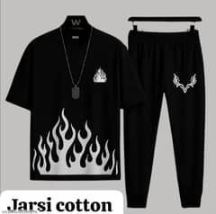 Men's cotton jersey Track suit