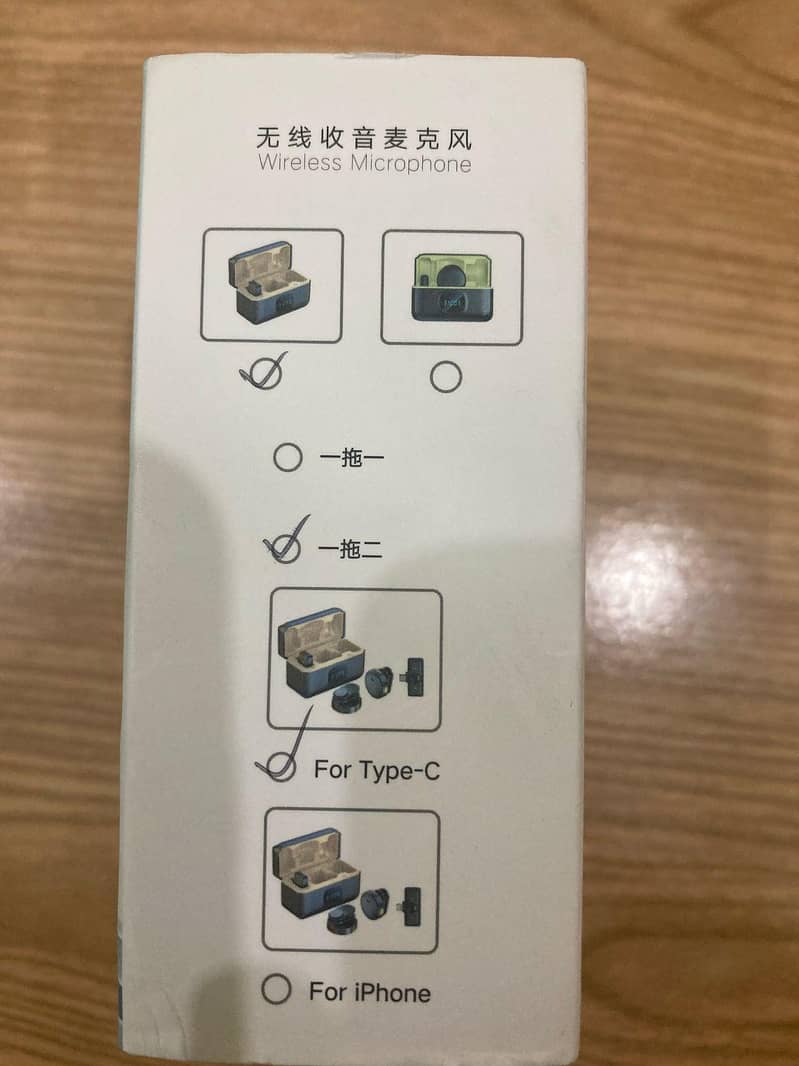 Wireless Lavalier Microphone with digital display Case 2