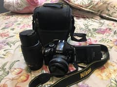 Nikon 3200 dslr camera with 2 lens