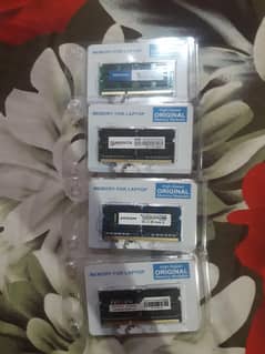 DDR3 8GB ram laptops new 4psc rs 8000