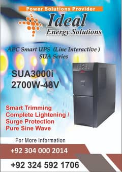 SUA3000I/3000VA APC SMART UPS 3KVA