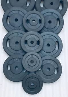rubber dumbbell weight plates chrome plate barbell ex bar rod bench