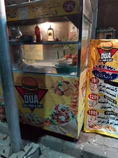 burger shawarma counter