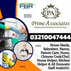 Maids ,Drivers,Cook,All domestic Staff Available