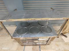 6 dishes salan conter steel Ms