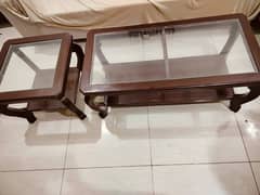 Wooden table set of 3