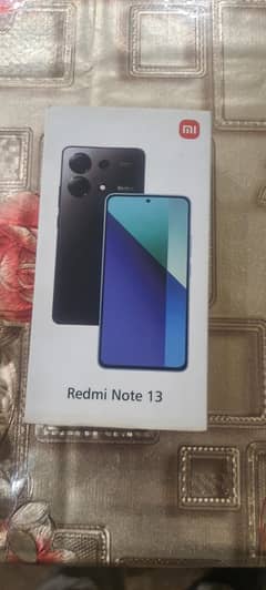 redmi note 13 with only box 8/256gb  condition good