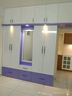 kitchen cabinets//almari//wardrobe//glass door cabinet style cupboard