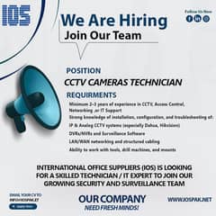 CCTV CAMERAS TECHNICIAN