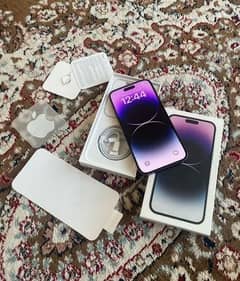 apple iPhone 14 pro max official PTA approved 256 GB 10 by 10 totally