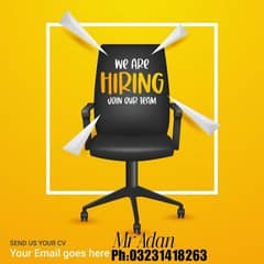 online work available and male or female