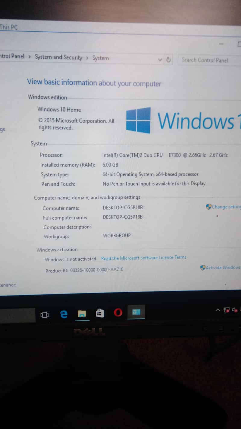 Desktop Computer with Monitor,CPU( core2Duo 6GB RAM) ,Keyboard 4