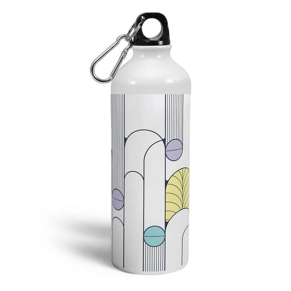 Geometric Printed 600 ML Water Bottle for Him/Her with Quotes - Perfect Gift for Friends, Colleagues, and Sports Enthusiasts