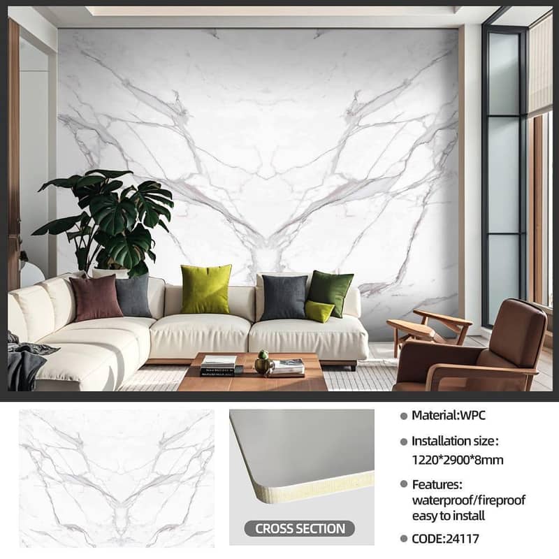 Bambo charcoal sheet,PVC flex,uv sheet,marble sheet,wallpaper,cladding 1