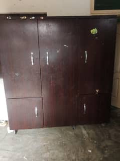 Wood Almari + 20" LCD for sale