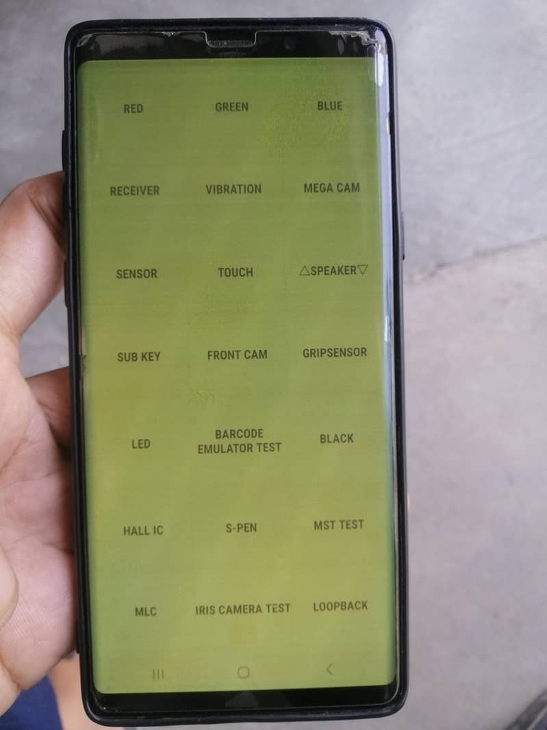 Green shade in panel. . . note 9. . . non pta - Mobile Phones - 1103729089