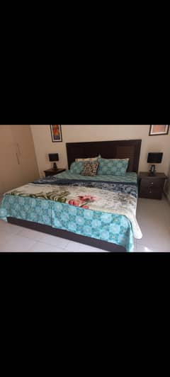 Only bed ana side tables, without mattress