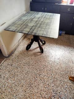 Glass Dining Table (without chairs)- Good Condition