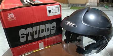 studds helmet matt black open face Large to xl size halmet helmat