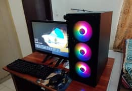 Gaming PC With 24 Inch LED monitor