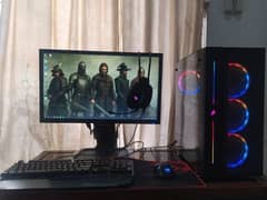 Core i5 Gaming PC with gpu Rx580 16gb ram 230gb ssd + 22 Inch acer LCD