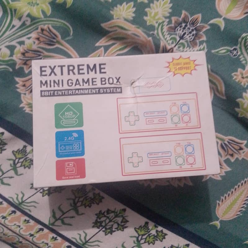 extreme mini game box with wireless two controllers for tv game 0