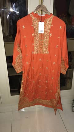 Tagged khaadi embroidered lawn shirt