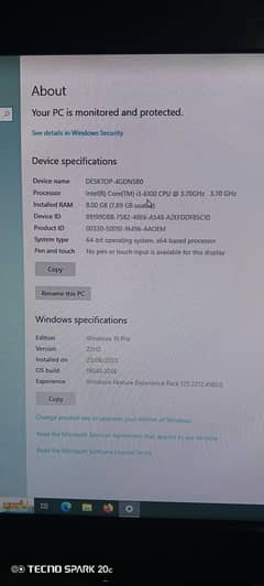 6th gen Lenovo pc for urgent sale