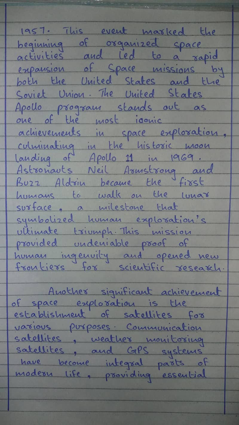 Handwriting Assignment Work 2