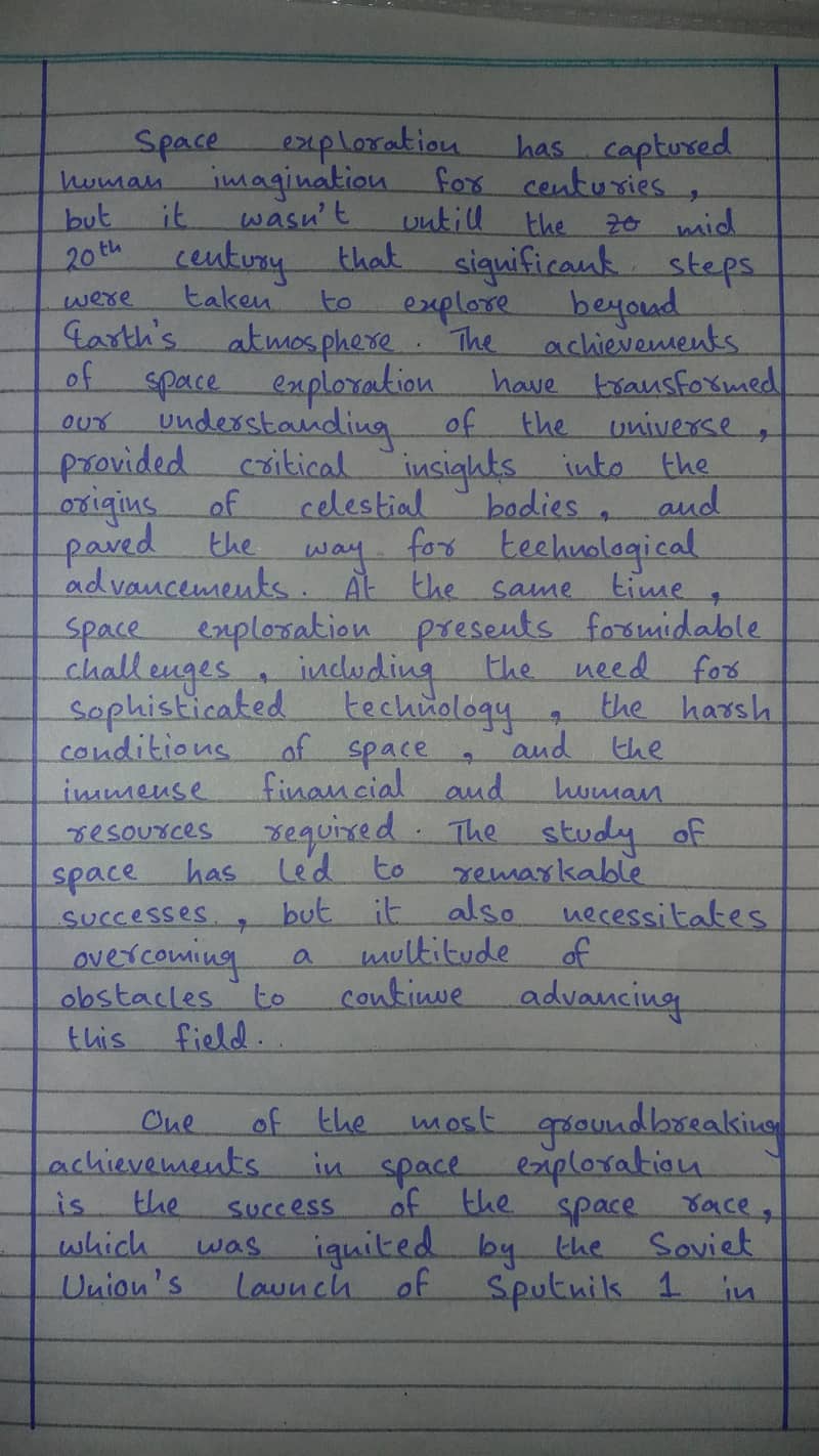 Handwriting Assignment Work 3