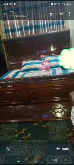 Pure Wooden King size Bed or Dressing Table Available for sale