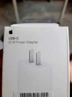 I phone brand new adapter only box open ha no use