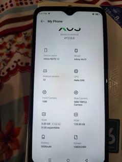 Infinix Note 12 8+5ram 128gb all oky