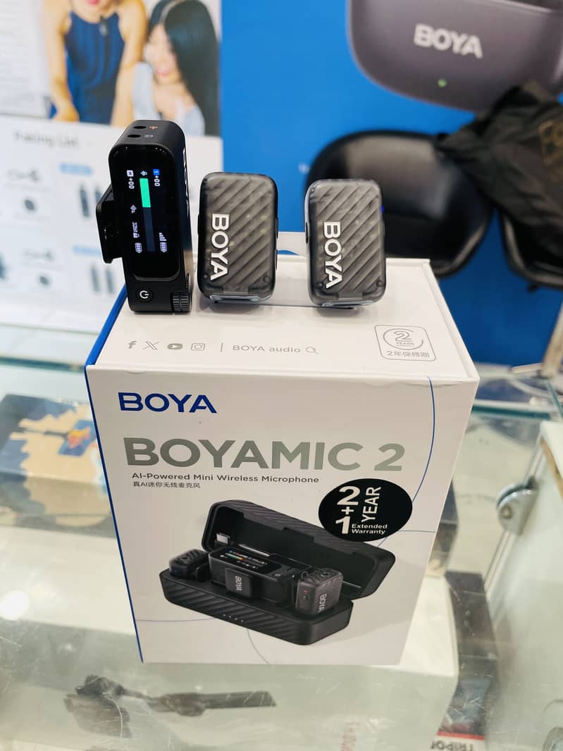 Boya mic 2 on board recording with 8 gb built in memory  0310/4275/912 1