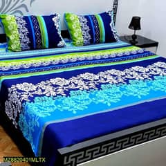 crystal cotton printed double bedsheets