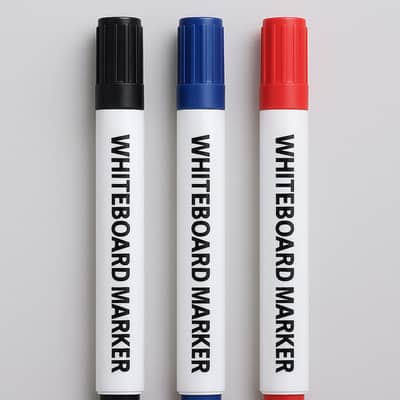 100 Whiteboard Markers – Black, Blue & Red – Bulk Sale at half price