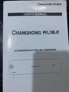 Changhong Ruba (DC inverter split-type air conditioner) 0333-3635261
