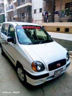 white beauty Hyundai santro plus 2001 model
