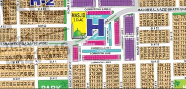 4 Marla PRIM LOCATION Commerical plot for sale Sector H in DHA MULTAN Phase-1