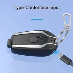 Portable key chain type c power bank